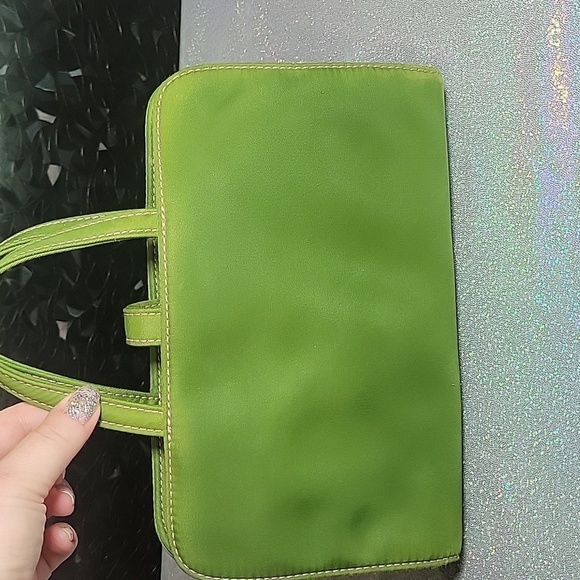 Y2K Juicy Couture Vintage Hot Pink & Green Bathroom Travel Vanity Makeup Case - Picture 4 of 10